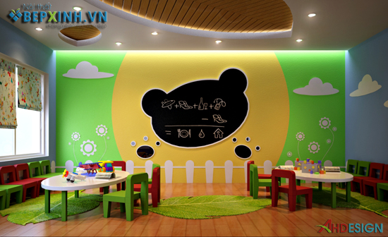 Nội thất lớp học tiếng anh ở Quảng Ninh