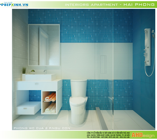 Nội thất phòng tắm nhà anh Vinh – Hải Phòng