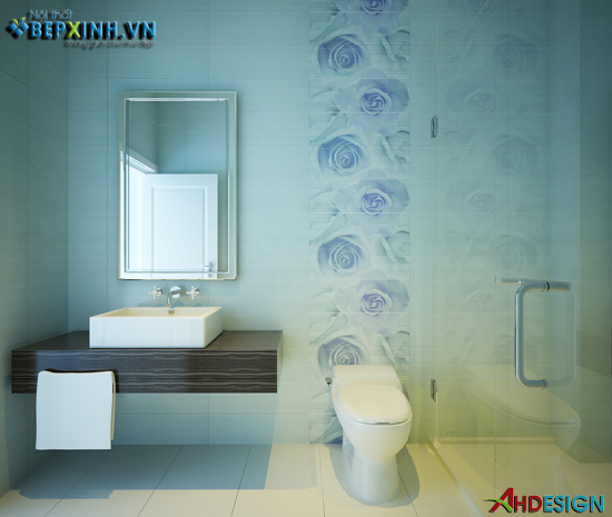 Nội thất phòng tắm nhà chị Thuận – Vân Canh