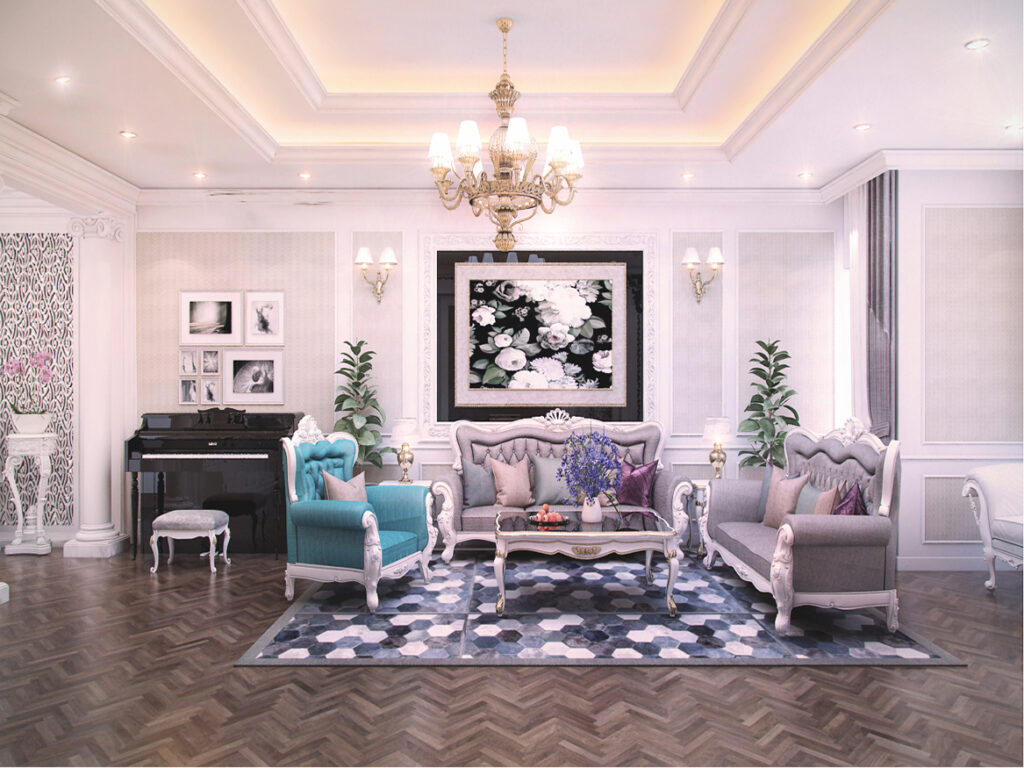 Thiết kế nội thất căn hộ nhà chị Hiên – Nội Bài