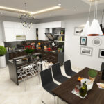 Thiết kế nội thất phòng bếp nhà anh Nam – Hải Dương