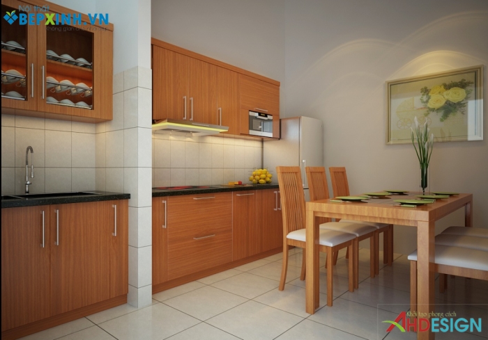 Thiết kế tủ bếp nhà anh Dũng – Nguyễn Văn Linh