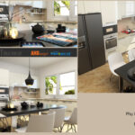 Tủ bếp gỗ công nghiệp cao cấp nhà anh Cường