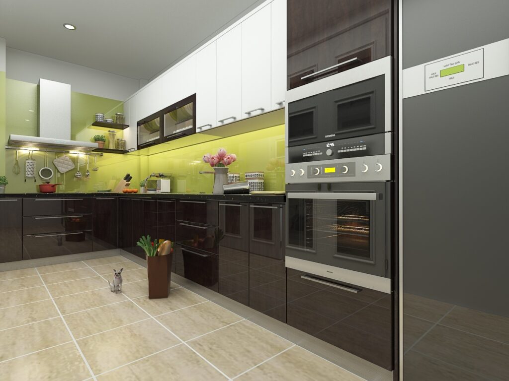 Tủ bếp gỗ công nghiệp nhà anh Hải – Ciputra