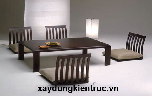 Bàn ăn phong cách truyền thống Nhật Bản