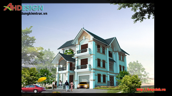 Biệt thự nhà anh Dương-Hải Phòng (phương án 1)