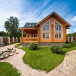 Biệt thự nhà vườn bằng gỗ xinh xắn