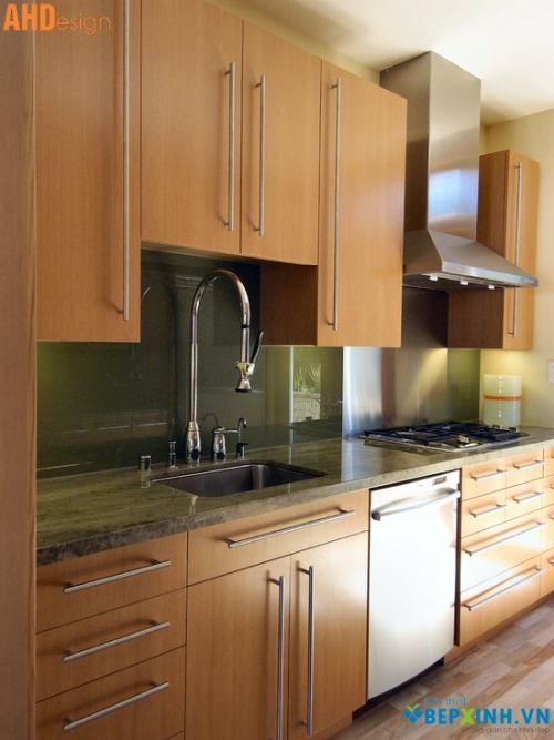 Mẫu tủ bếp gỗ công nghiệp
