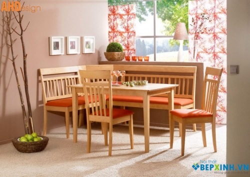 Nội thất phòng ăn nhỏ xinh với bộ bàn ăn tiện dụng