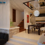 Nội thất phòng ăn, tủ bếp anh Cường – Xuân Thủy