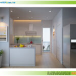 Nội thất phòng ăn, tủ bếp nhà chị Hải