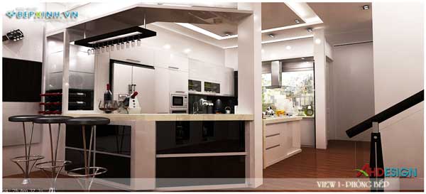 Nội thất phòng ăn – tủ bếp nhà chị Mai