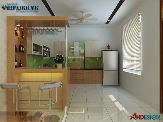 Nội thất phòng bếp nhà anh Hải