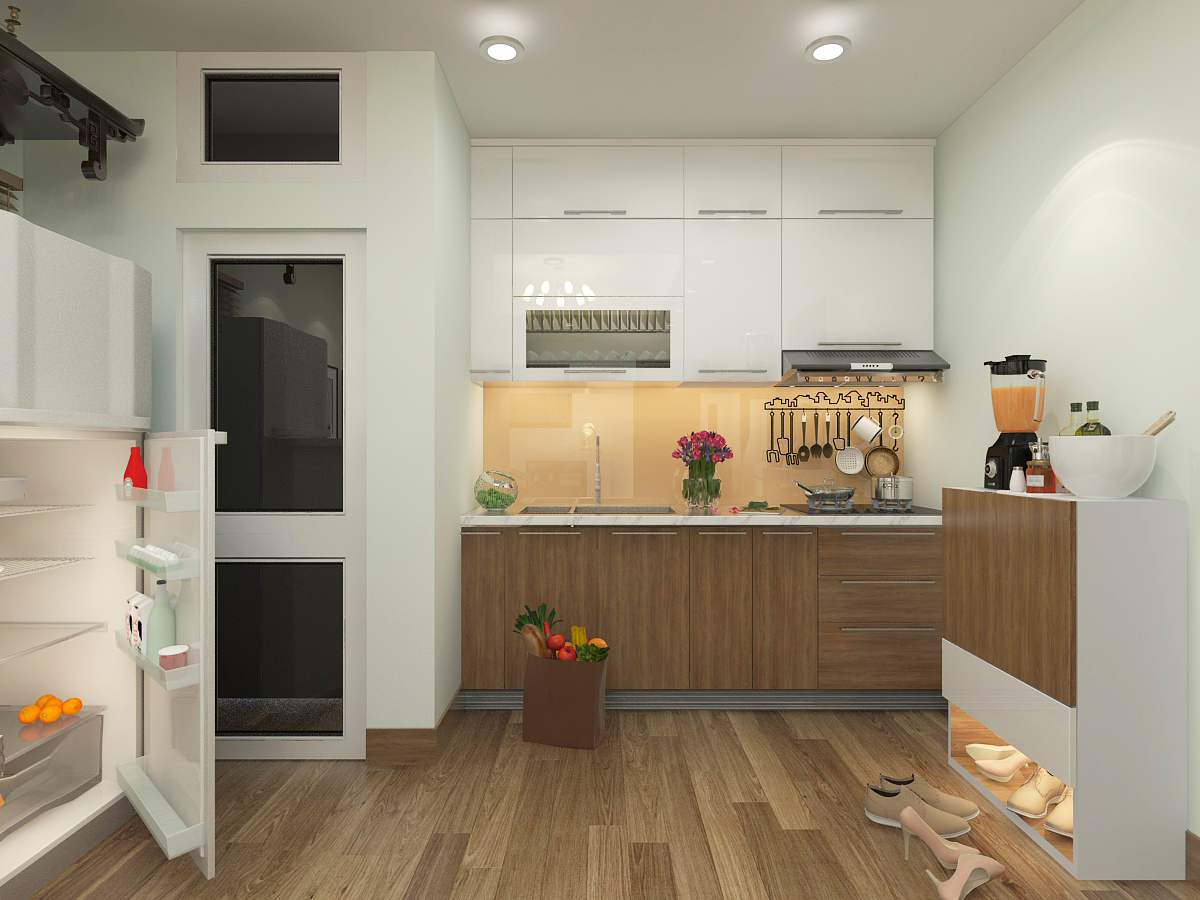 Nội thất phòng bếp nhà chị Huê – Gia Lâm