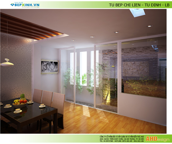 Nội thất phòng bếp, tủ bếp nhà chị Liên – Long Biên