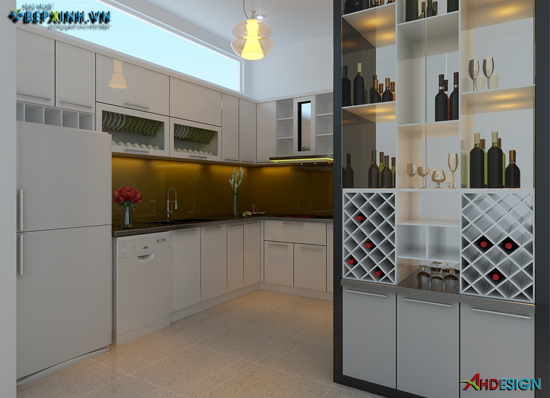Nội thất phòng bếp – tủ bếp nhà chị Vân Anh