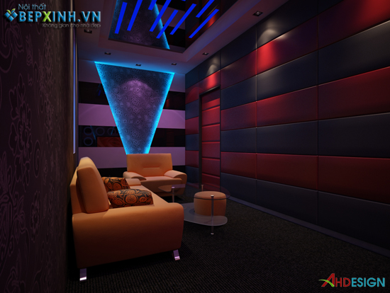 Nội thất phòng Karaoke nhà anh Hùng – Hải phòng