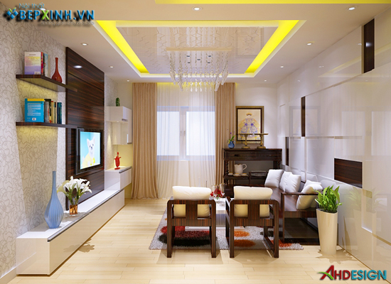 Nội thất phòng khách nhà chị Hải - Lạc Trung