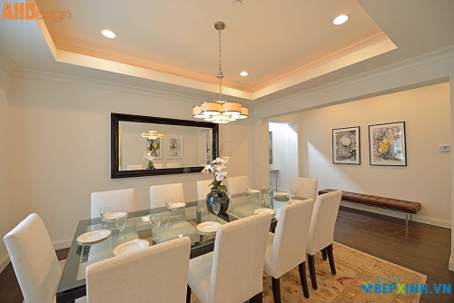 Thiết kế nội thất phòng ăn căn hộ chung cư Nam Đô