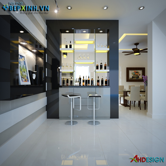 Thiết kế nội thất phòng ăn nhà chị Hường – TP Ninh Bình