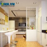 Thiết kế nội thất phòng bếp nhà anh Tuấn