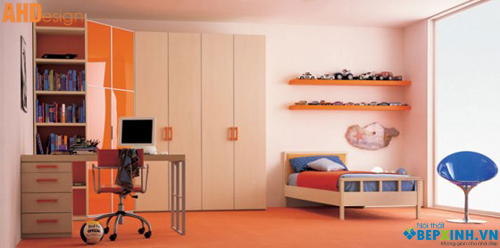 Thiết kế nội thất phòng ngủ hiện đại với nội thất đơn giản