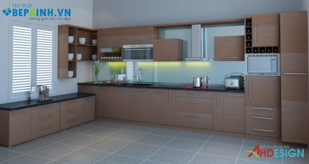 Thiết kế nội thất tủ bếp nhà anh Vinh – Tây Mỗ