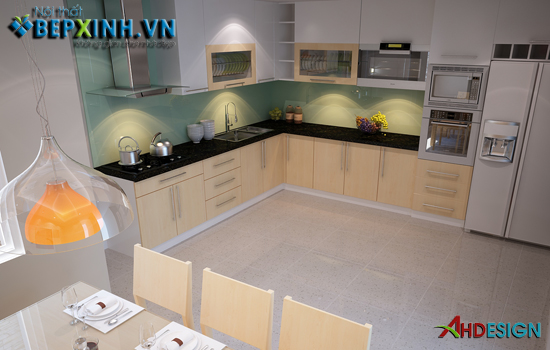 Tủ bếp nhà anh Hoàng Anh