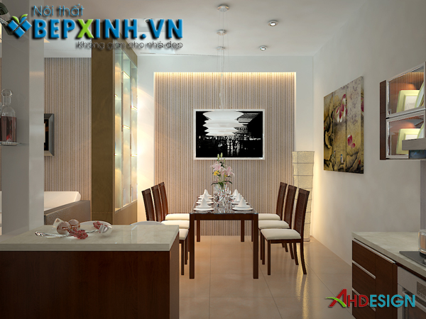 Tủ bếp nhà anh Hùng – Cửa Bắc