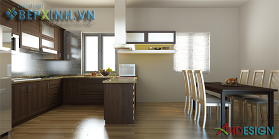 Tủ bếp nhà chị Trinh